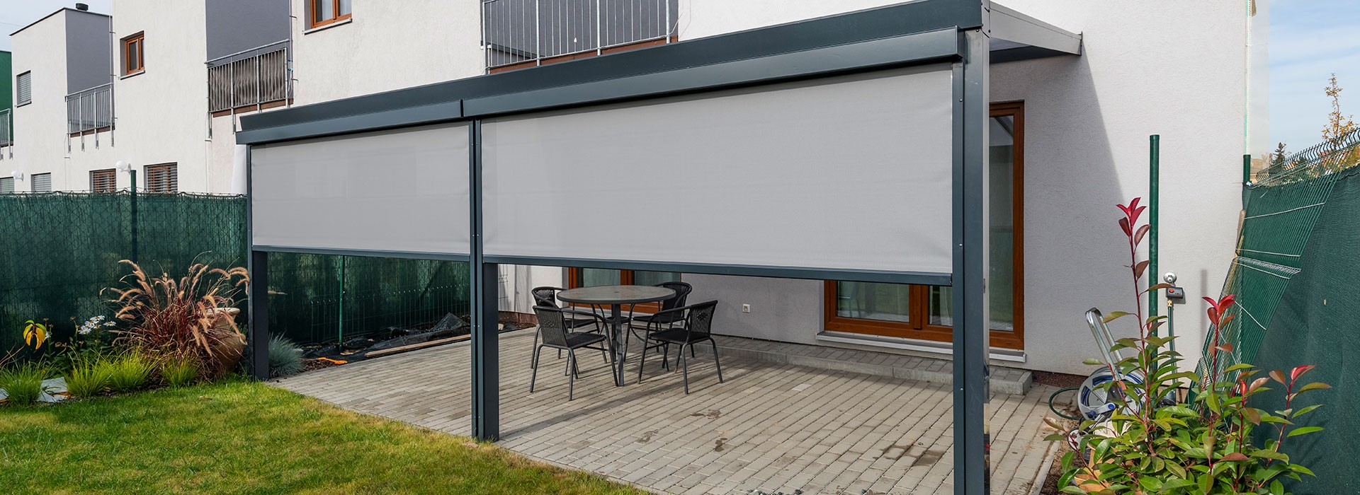 Pergola със защита, търкалящи перголи 250 см