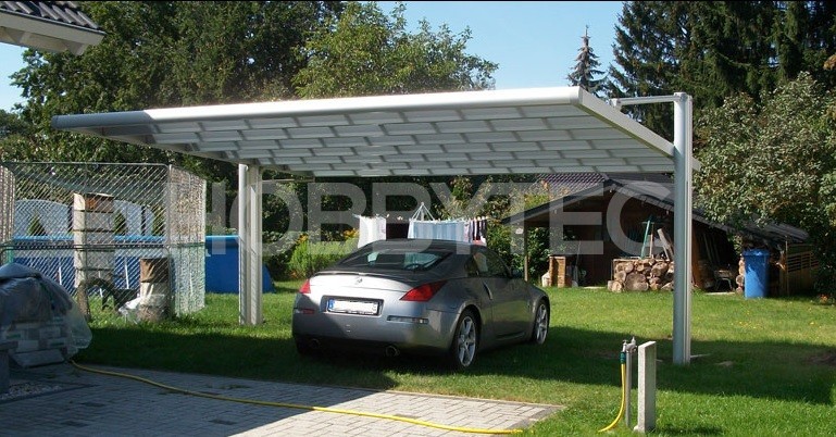 Алуминиеви навес за 2 коли RSC ДВОЙНИ