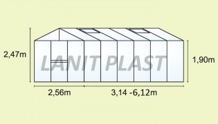 Парникови VITAVIA ZEUS 8100 PC 6 + 10 мм