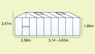 Парникови VITAVIA ZEUS 8100 PC 10 + 10 мм