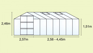 Парникови УРАН 6700 PC 6 мм зелено