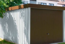 Гараж с мазилка и плосък покрив Siebau GmbH 297x596 см