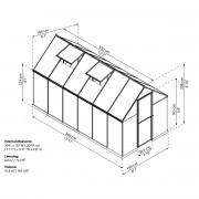 Палрам многоредов 6x12 поликарбонат парникови