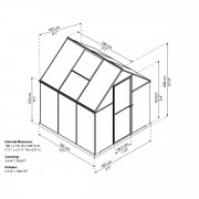 Палрам многоредов 6x6 поликарбонат парникови