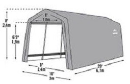 Покрив за коне Gatria 300x610cm 18 m2