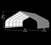 Покрив за коне Šemík 680x730x380cm 50m²