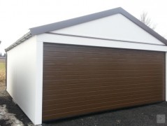 Двоен гараж с скатен покрив и големи врати 504x580 см