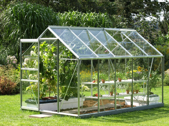 Парникови VITAVIA VENUS 6200 Glass 3 mm сребро