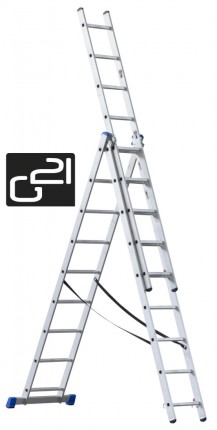 Ladder 3-парче 5.9 метра, 3x9 стени