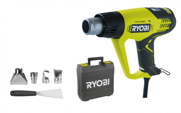 Ryobi EHG 2020 LCD Heat Gun с LCD дисплей 2000 W