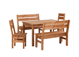 Мебел дървена градинска Паво